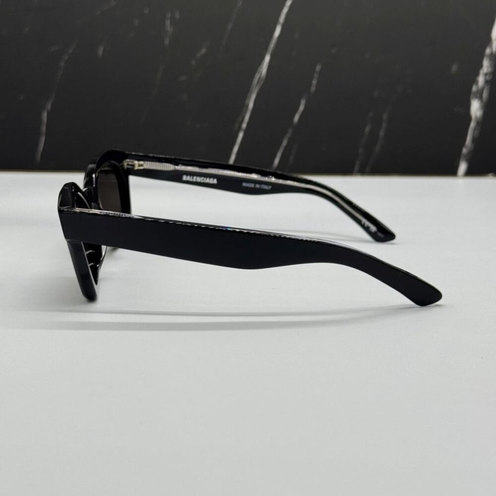 NEW BB0230S 001 BALENCIAGA BLACK CAT EYE WOMEN BALENCIAGA SUNGLASSES - Picture 7 of 11